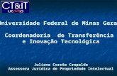 Universidade Federal de Minas Gerais Coordenadoria de Transferência e Inovação Tecnológica Juliana Corrêa Crepalde Assessora Jurídica de Propriedade Intelectual.