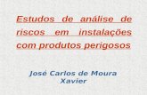 Estudos de análise de riscos em instalações com produtos perigosos José Carlos de Moura Xavier.