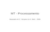 MT - Processamento Baseado em F. Simpson & K. Bahr, 2005.