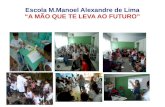 Escola M.Manoel Alexandre de Lima A MÃO QUE TE LEVA AO FUTURO.