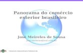 Treinamento e Desenvolvimento Profissional Ltda. Panorama do comércio exterior brasileiro José Meireles de Sousa jose-meireles@uol.com.br.