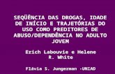 SEQÜÊNCIA DAS DROGAS, IDADE DE INÍCIO E TRAJETÓRIAS DO USO COMO PREDITORES DE ABUSO/DEPENDÊNCIA NO ADULTO JOVEM Erich Labouvie e Helene R. White Flávia.