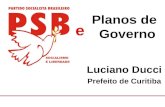 Planos de Governo Luciano Ducci Prefeito de Curitiba e.