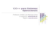 C/C++ para Sistemas Operacionais Professor: André Luis Meneses Silva E-mail/msn: alms@ufs.br Página: .