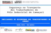 Segurança no Transporte dos Trabalhadores do Pólo Industrial de Camaçari INDICADORES DE DESEMPENHO DOS TRANSPORTADORES DE CARGAS MANOEL MATOS – DOW QUIMICA.