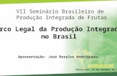 Marco Legal da Produção Integrada no Brasil Apresentação: José Rozalvo Andrigueto VII Seminário Brasileiro de Produção Integrada de Frutas Fortaleza, 19.