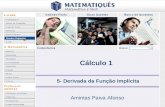 Ensino Superior Cálculo 1 5- Derivada da Função Implícita Amintas Paiva Afonso.