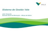 Sistema de Gestão Vale Júlio Yamacita Gerente Geral de Mineração – Minas de Itabira.