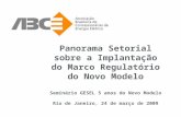 Panorama Setorial sobre a Implantação do Marco Regulatório do Novo Modelo Seminário GESEL 5 anos do Novo Modelo Rio de Janeiro, 24 de março de 2009.