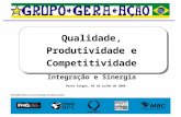 Porto Alegre, 05 de julho de 2006 Qualidade, Produtividade e Competitividade Integração e Sinergia.