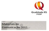 Materiais de Comunicação 2011. Pré-folder Folder Completo.
