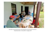 Reunião de planejamento da produção de sementes de flores Assentamento 12 de julho- Canguçu RS.