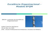 Excelência Organizacional – Modelo EFQM Isabel Catarina Rodrigues 30 de Maio de 2008 APQ – Escola Profissional de Hotelaria e Turismo da Madeira DRCIE.