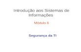 Introdução aos Sistemas de Informações Módulo 6 Segurança da TI.