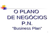 1 O PLANO DE NEGÓCIOS P.N. Business Plan. 2 O PLANO DE NEGÓCIOS O PLANO DE NEGÓCIOS Parte 1: Motivação para fazê-lo O que é ?