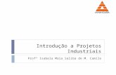 Introdução a Projetos Industriais Profª Isabela Maia Saliba de M. Camilo.