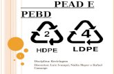 1 PEAD E PEBD Disciplina: Reciclagem Discentes: Luiz Ivanqui, Nádia Mayer e Rafael Camargo.