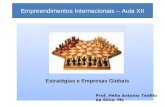 Empreendimentos Internacionais – Aula XII Prof. Hélio Antonio Teófilo da Silva. Ms 1 Estratégias e Empresas Globais.