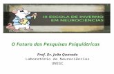 O Futuro das Pesquisas Psiquiátricas Prof. Dr. João Quevedo Laboratório de Neurociências UNESC.