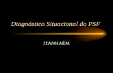 Diagnóstico Situacional do PSF ITANHAÉM. Diagnóstico situacional - PSF Ano de implantação da gestão plena no município de Itanhaém – 1.998 Ano de implantação.