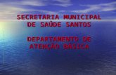 SECRETARIA MUNICIPAL DE SAÚDE SANTOS DEPARTAMENTO DE ATENÇÃO BÁSICA.