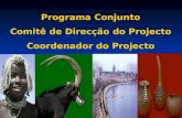 Programa Conjunto Comitê de Direcção do Projecto Coordenador do Projecto.