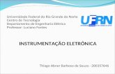 Universidade Federal do Rio Grande do Norte Centro de Tecnologia Departamento de Engenharia Elétrica Professor: Luciano Fontes INSTRUMENTAÇÃO ELETRÔNICA.
