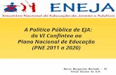 Maria Margarida Machado – FE Fórum Goiano de EJA A Política Pública de EJA: da VI Confintea ao Plano Nacional de Educação (PNE 2011 a 2020)