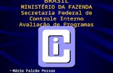 BRASIL MINISTÉRIO DA FAZENDA Secretaria Federal de Controle Interno Avaliação de Programas Mário Falcão Pessoa.