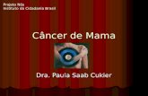 Câncer de Mama Dra. Paula Saab Cukier Projeto Nós Instituto da Cidadania Brasil.