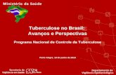 Tuberculose no Brasil: Avanços e Perspectivas Programa Nacional de Controle da Tuberculose Porto Alegre, 10 de junho de 2010 Departamento de Vigilância.