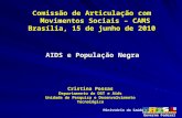 Cristina Possas Departamento de DST e Aids Unidade de Pesquisa e Desenvolvimento Tecnológico Ministério da Saúde Governo Federal Comissão de Articulação.