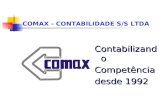 COMAX - CONTABILIDADE S/S LTDA ContabilizandoCompetência desde 1992.
