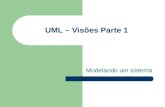 UML – Visões Parte 1 Modelando um sistema. Fases do desenvolvimento de Software Análise de requisitos Análise Projeto Programação.