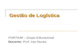 Gestão de Logística FORTIUM – Grupo Educacional Docente: Prof. Iran Nunes.