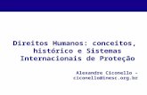 Direitos Humanos: conceitos, histórico e Sistemas Internacionais de Proteção Alexandre Ciconello – ciconello@inesc.org.br.