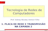 Prof Ventury UNESA Prof. Sidney Nicolau Venturi Filho 1. PLACA DE REDE E TRANSMISSÃO NA CAMADA 2 Tecnologia de Redes de Computadores.