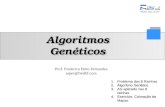 Prof. Frederico Brito Fernandes asper@fredbf.com Algoritmos Genéticos 1.Problema das 8 Rainhas 2.Algoritmo Genético 3.AG aplicado nas 8 rainhas 4.Exercício: