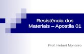 Prof. Hebert Monteiro Resistência dos Materiais – Apostila 01.
