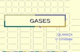 GASES QUIMICA II a Unidade O estado de agregação da matéria varia com a distância entre as partículas que compõem a substância (molécula, átomos ou.