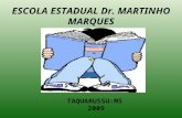 ESCOLA ESTADUAL Dr. MARTINHO MARQUES TAQUARUSSU:MS 2009.