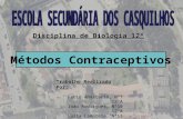 Métodos Contraceptivos Disciplina de Biologia 12º Trabalho Realizado Por: Fábio Anastácio, Nº7 12ºA João Rodrigues, Nº10 12ºA Luzia Lampreia, Nº13 12ºA.