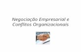 Negociação Empresarial e Conflitos Organizacionais.