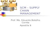 SCM – SUPPLY CHAIN MANAGEMENT Prof. Me. Eduardo Botelho Corrêa Apostila 9.