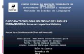 CENTRO FEDERAL DE EDUCAÇÃO TECNOLÓGICA DE MINAS GERAIS DEPARTAMENTO DE LINGUAGEM E TECNOLOGIA Mestrado em Estudos de Linguagens Disciplina: Ambientes Sociotécnicos.