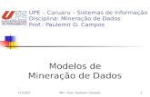 1/18/2014MD - Prof. Paulemir Campos1 UPE – Caruaru – Sistemas de Informação Disciplina: Mineração de Dados Prof.: Paulemir G. Campos Modelos de Mineração.