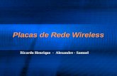 Placas de Rede Wireless Ricardo Henrique - Alexandre - Samuel.