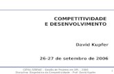 CEPAL-SEBRAE – Gestão de Projetos em APL – 2006 Disciplina: Diagnóstico da Competitividade – Prof: David Kupfer 0 COMPETITIVIDADE E DESENVOLVIMENTO COMPETITIVIDADE.