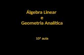 Álgebra Linear e Geometria Analítica 10ª aula. Vectores no plano Vectores no espaço Vectores em n.