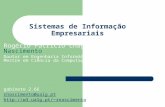 Sistemas de Informação Empresariais Rogério Patrício Chagas do Nascimento Doutor em Engenharia Informática Mestre em Ciência da Computação gabinete 2.66.